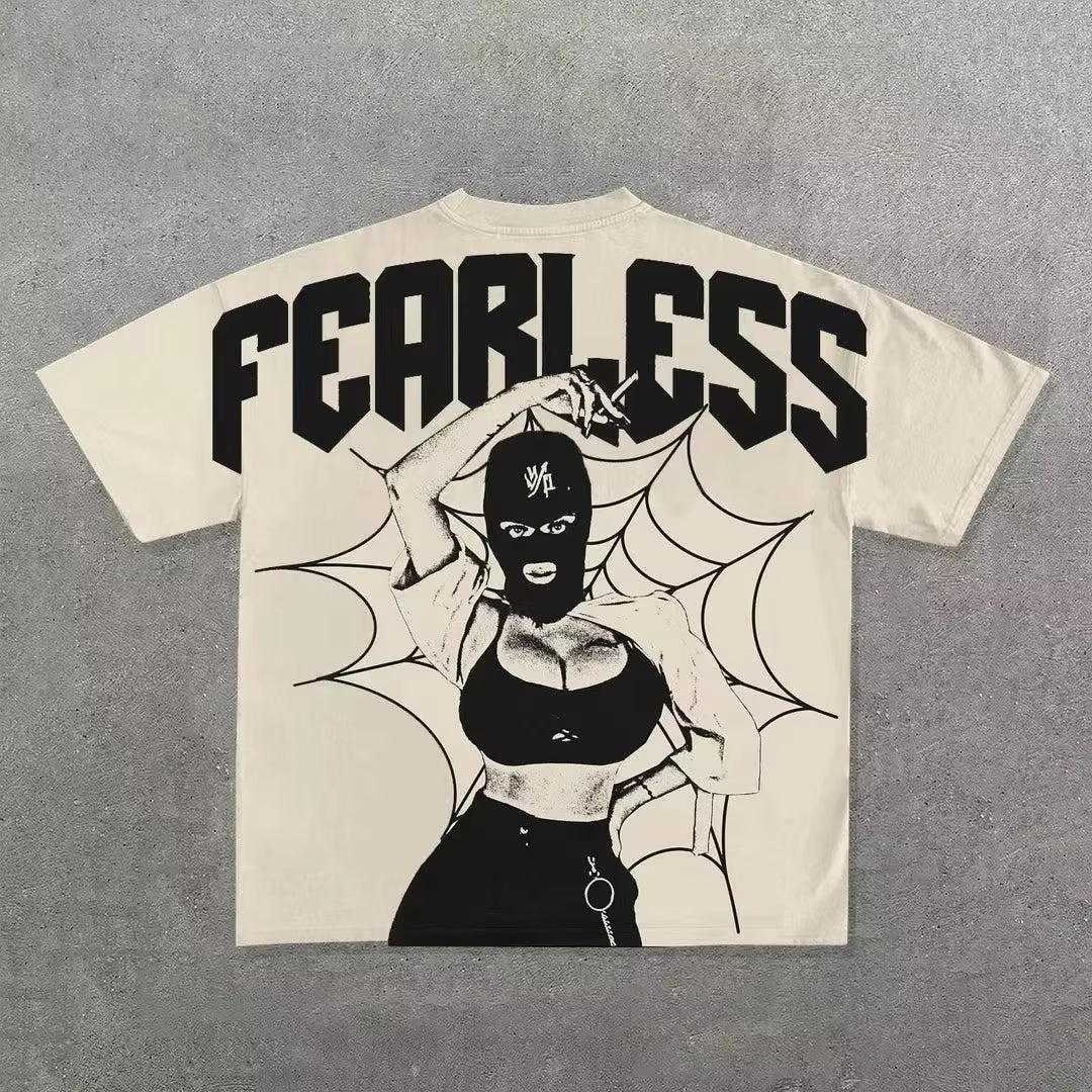 Hip Hop Goth Oversized T Shirt Graphic Print Y2K Top Harajuku Punk Diverse Men and Women Graphic T Shirts New Streetwear Tops